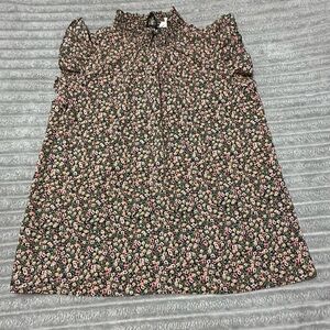 Eesome Floral Blouse - Black and Pink